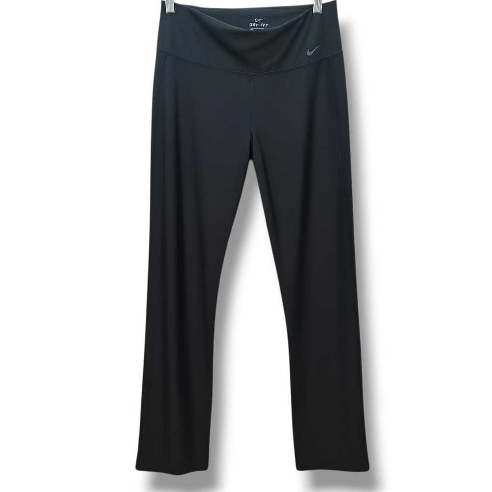 Nike Dri-FIT Womens Black Yoga Training Pants Large 846154-010 Active Leggings